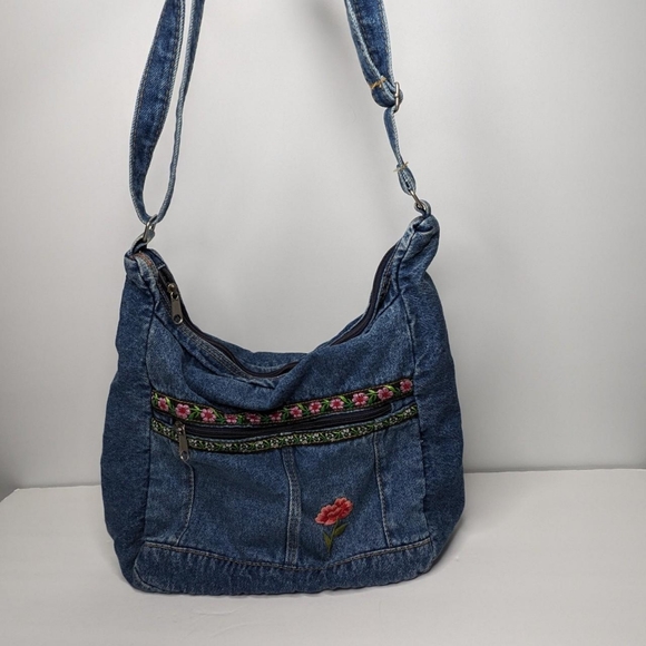 Vintage Denim Satchel - Picture 6 of 8